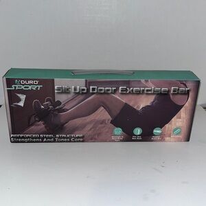 Sit-Up Door Exercise Bar - Black